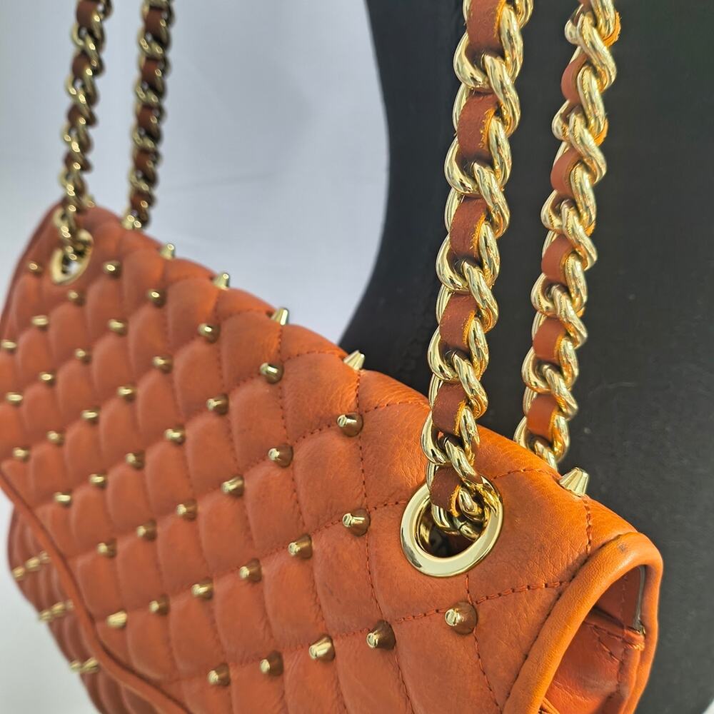 Like New Rebecca Minkoff Leather Quilted Chain Shoulder/Crossbody Bag - Picture 3 of 11
